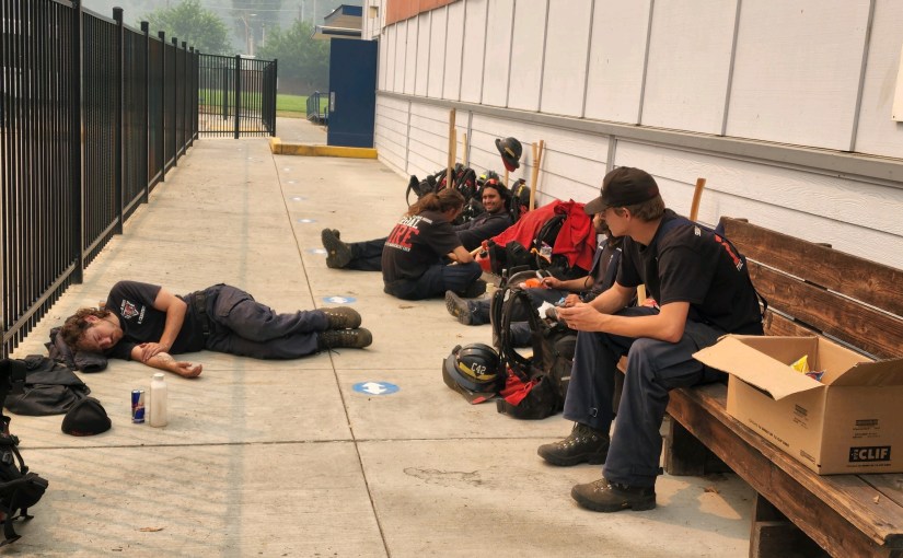 Firefighters Lose Vehicles, Equipment in Six Rivers Lightning Complex, Walk Out of Fire Zone and Find Refuge at Red Cross&nbsp;Shelter